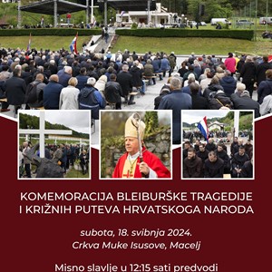 Komemoracija Bleiburške tragedije i križnih puteva hrvatskoga naroda